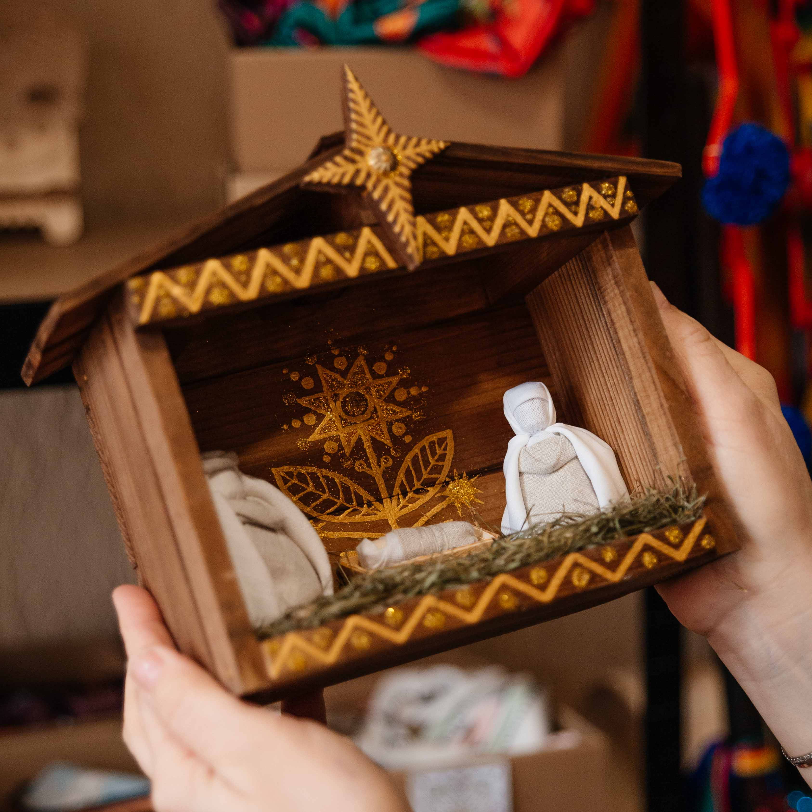 Вертеп Дерев'яний До Різдва