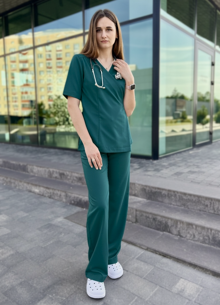 Медичний еластичний костюм "Lira" зелений
