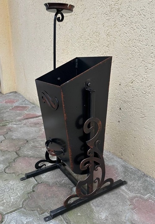 Металева урна для сміття, вулична урна для сміття, сміттєва урна