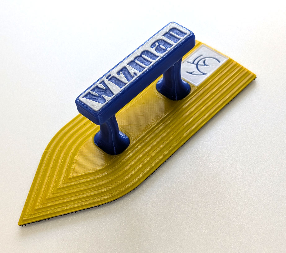 Шліфувальна терка WIZMAN з липучкою, "праска", 170 мм*65 мм