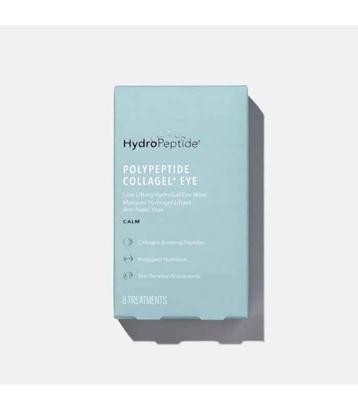 HydroPeptide - PolyPeptide collagel + mask for eyes / Гідрогелева маска проти зморшок для зони навколо очей 8 шт