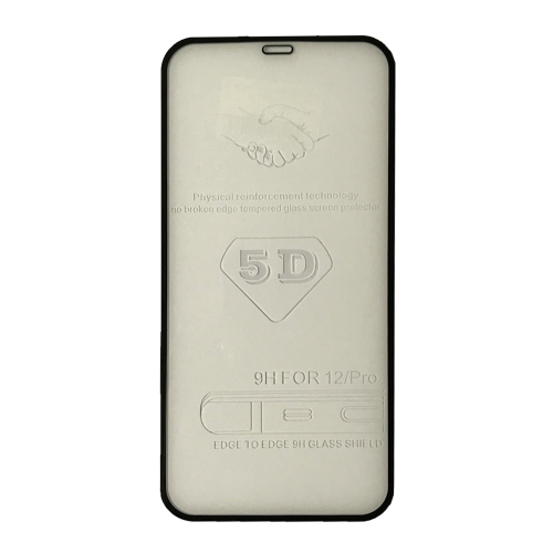 Захисне скло 5D Strong for iPhone 12 / 12 Pro (6.1 ) чорне тех. пак