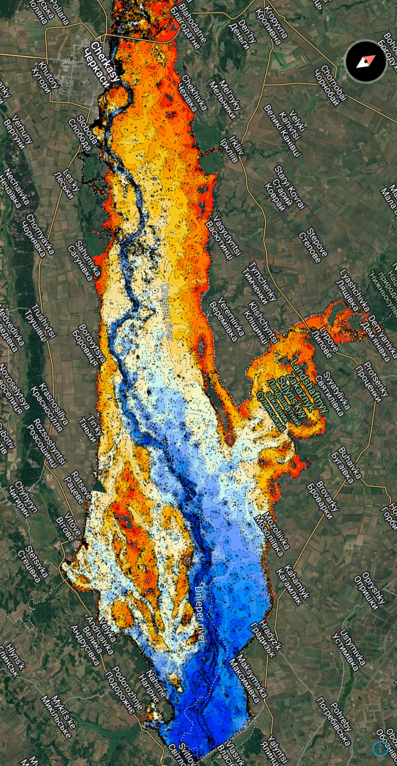 Кременчуцьке Водосховище + Річка Сула