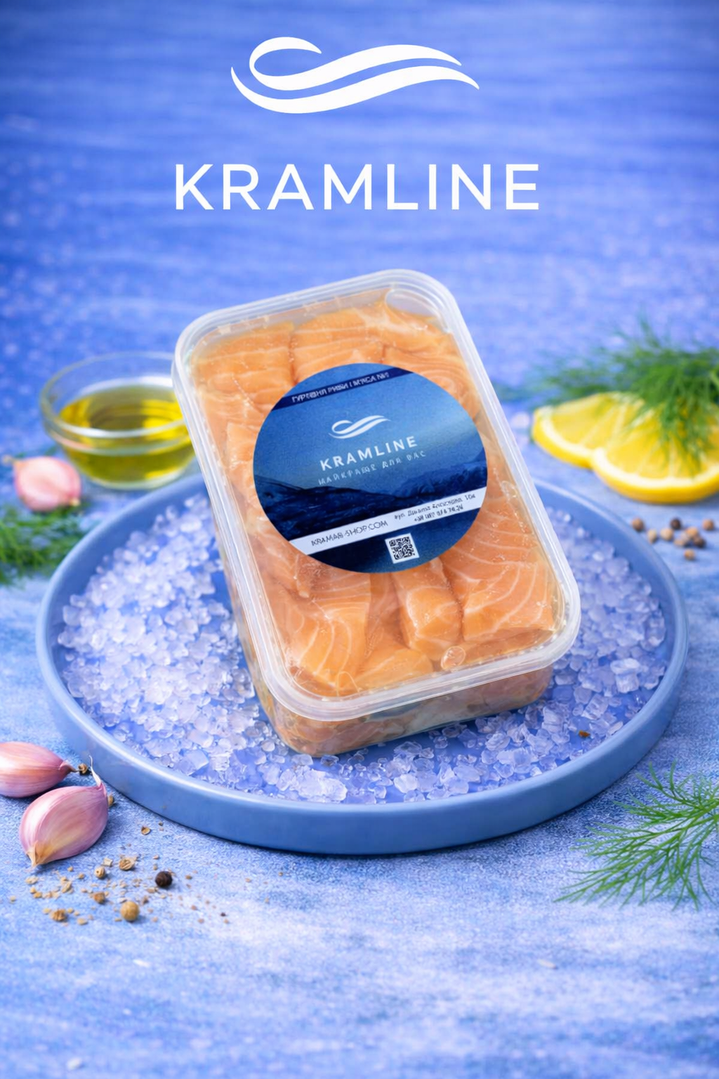 Рулет зі слайсів лосося в олії