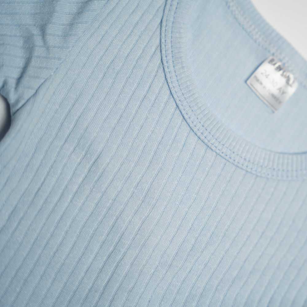 Бодік довгий рукав, 80,86,92,98 голубий