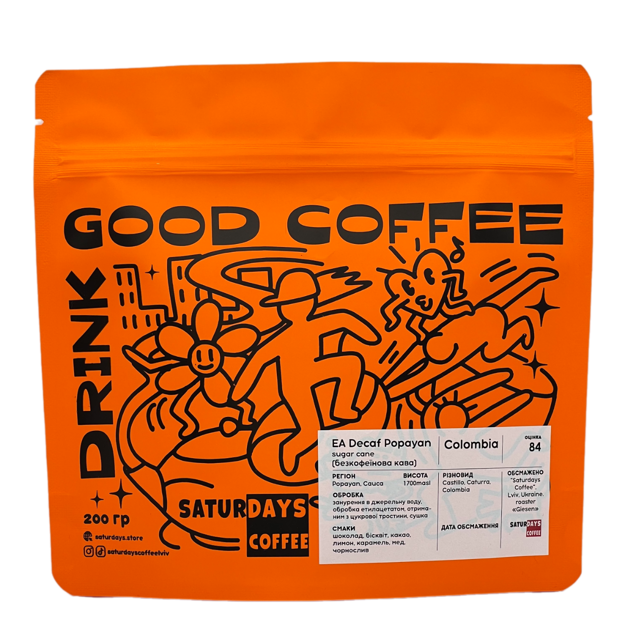 Colombia  EA Decaf Popayan