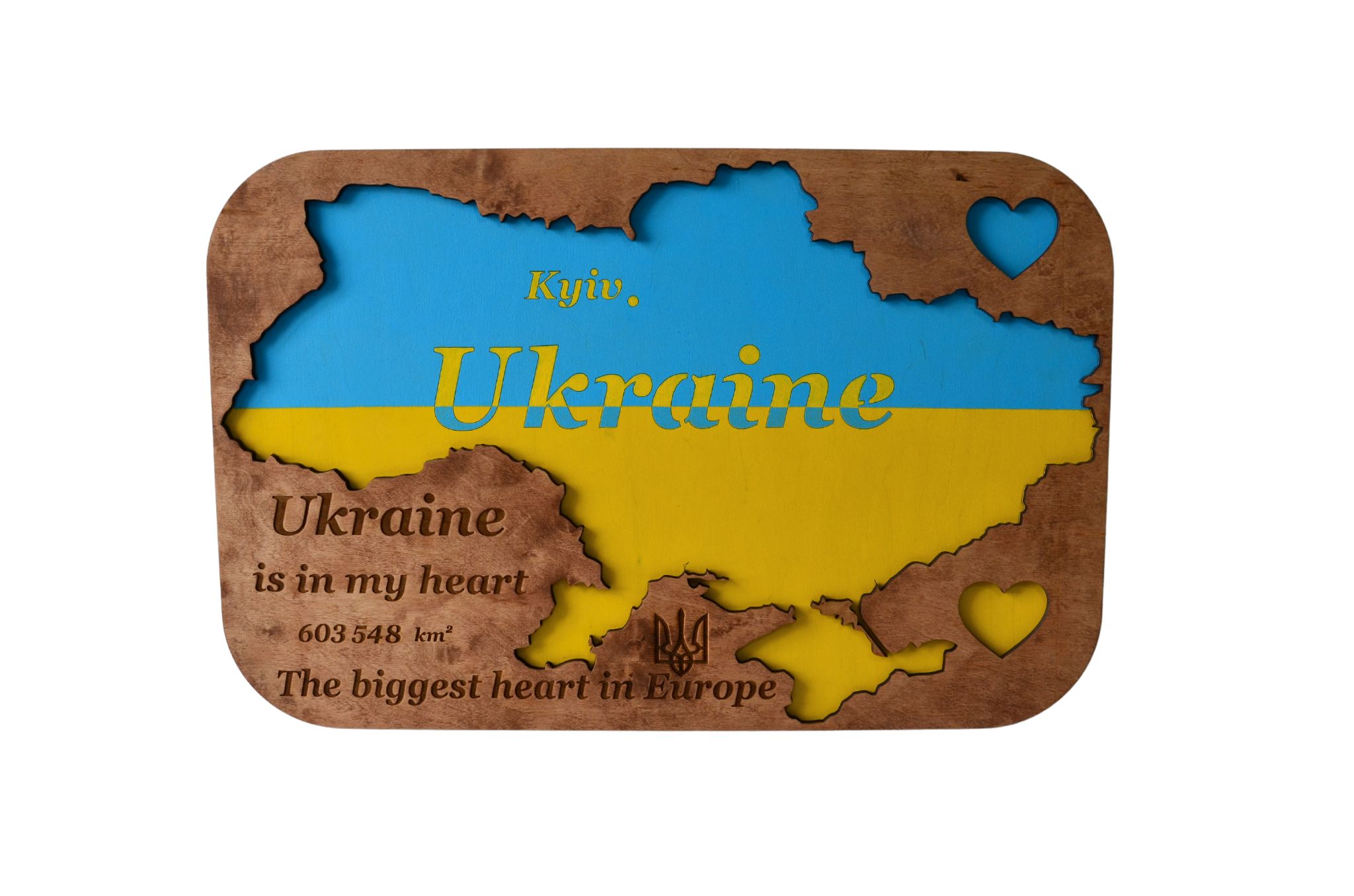 Карта "Ukraine is in my heart" 58*37,5 см KolodaToys UK5