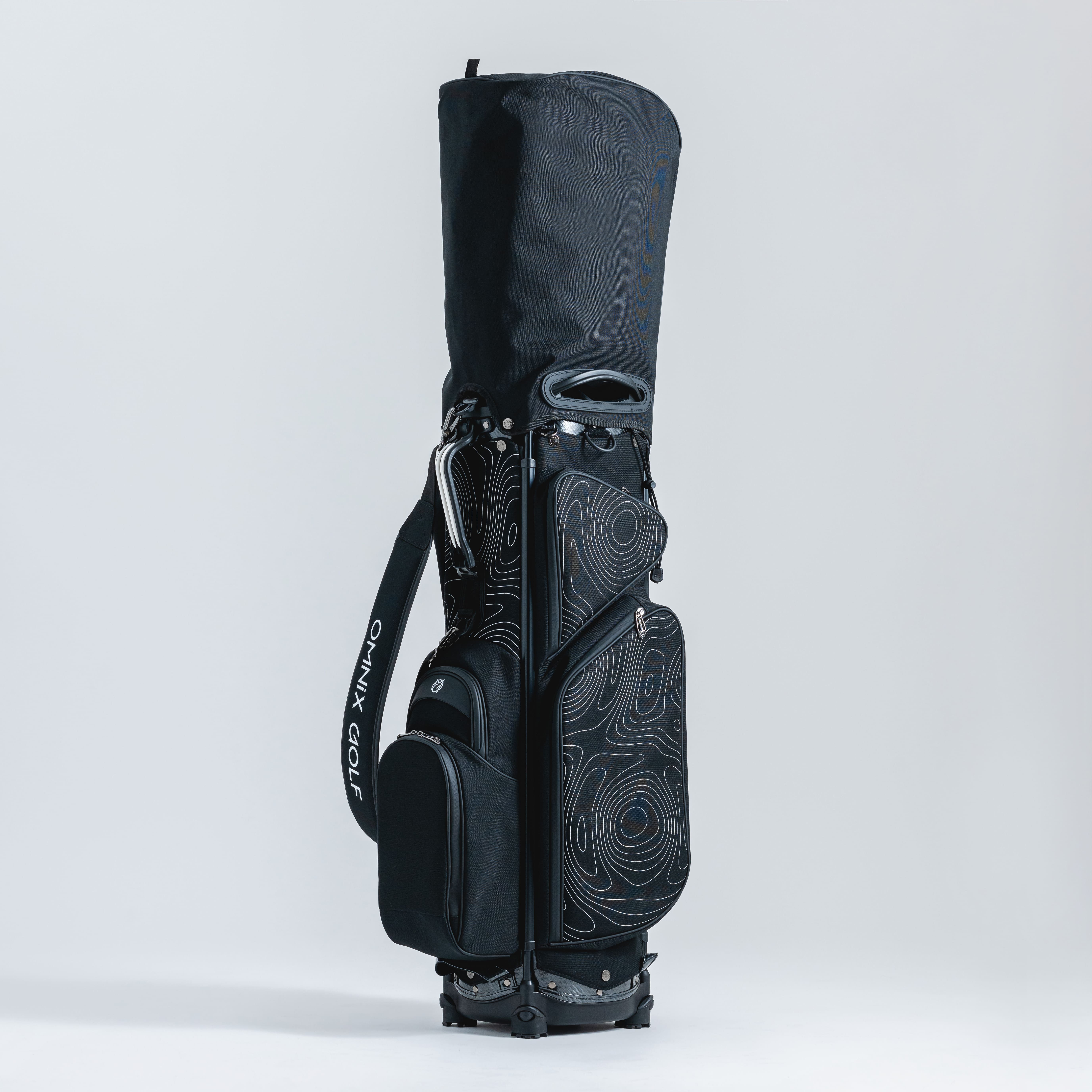 Luxury Carry Bags | Black Topographic