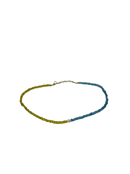 Чокер "Жовто-синя ніжність" | Collier "Tendresse jaune et bleue"