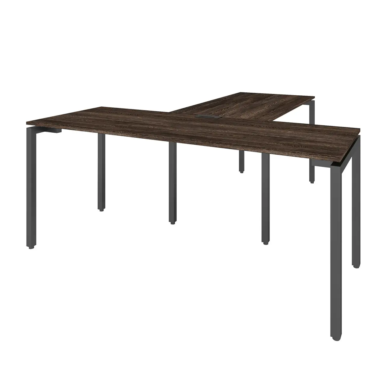 Стіл керівника з приставкою KPB, кабінет керівника, стіл керівника з брифінгом 1800/700/750+1350/700/750 мм.