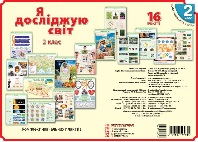 Плакат Я Досліджую Світ 2 клас