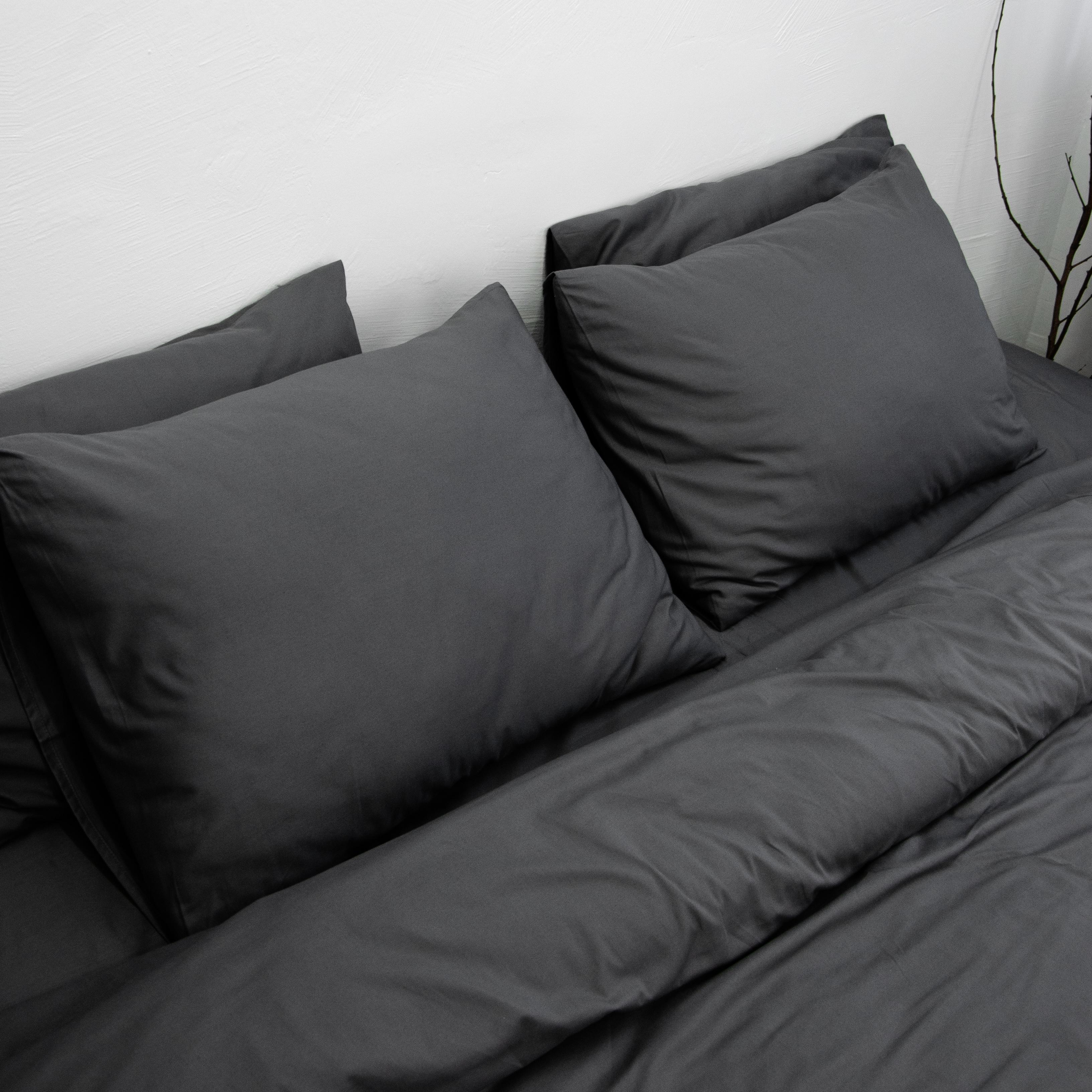 Постільний комплект Сатин Графіт