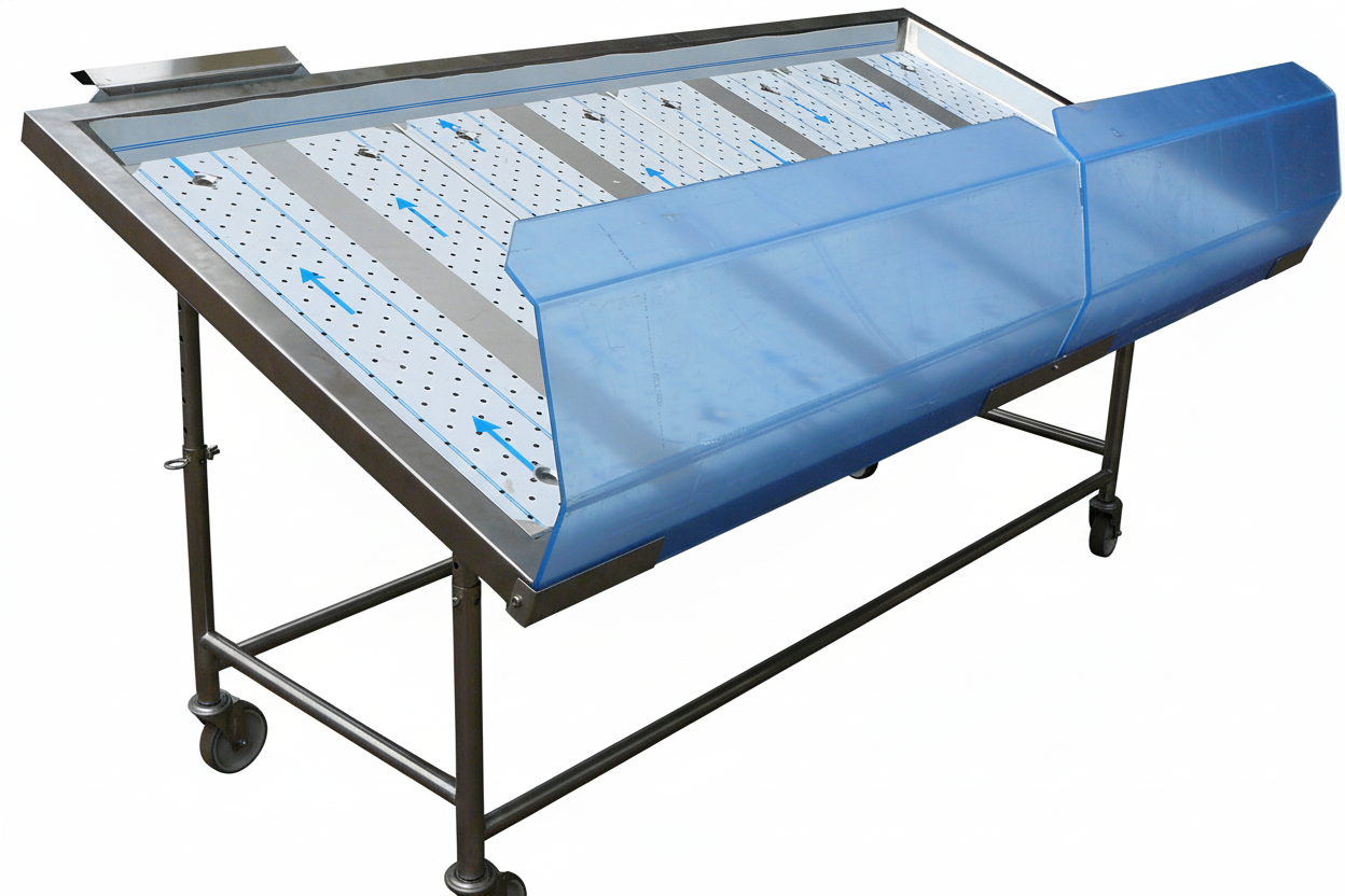 Вітрина для викладки риби на льоду