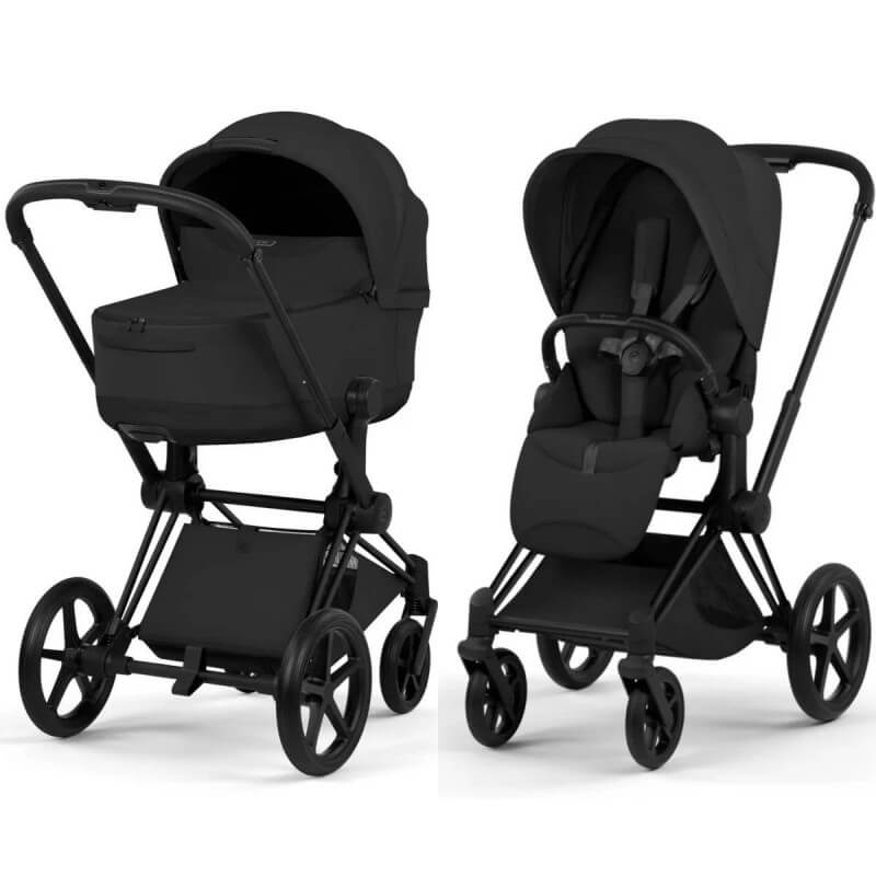 Візочок 2 в 1 Cybex Priam Style Collection 5.0 Black шасі Matt Black