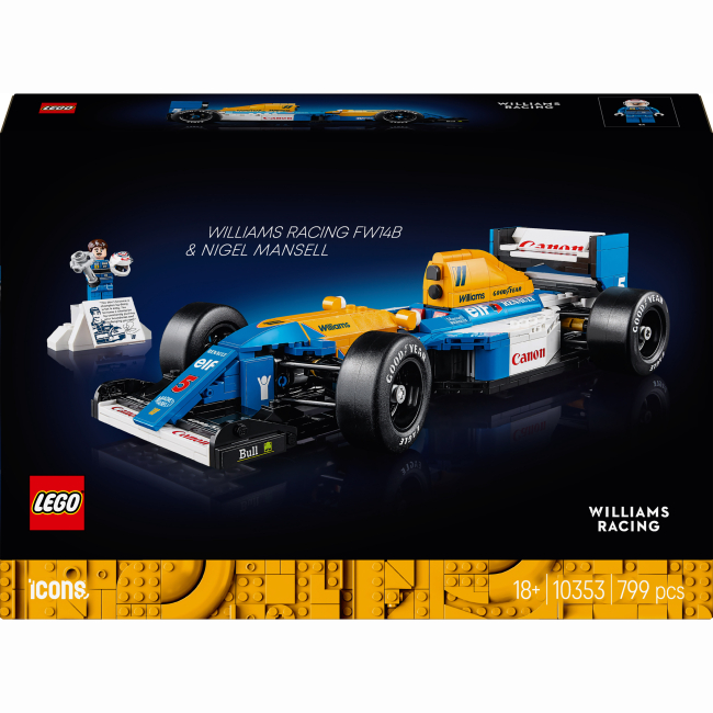 Конструктор LEGO Icons Williams Racing FW14B і Найджел Менселл (10353)