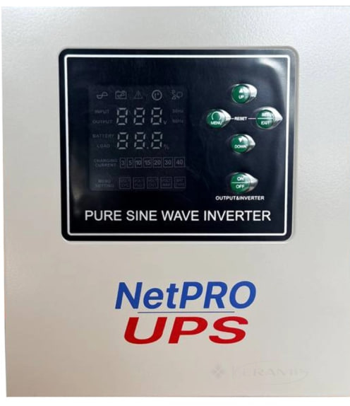 ДБЖ лінійно-інтерактивний NetPRO Ion 700/12 F (700Вт/12В, правильна синусоїда, для LiFePO4/AGM/GEL, струм заряду до 20А, стабілізація напруги)