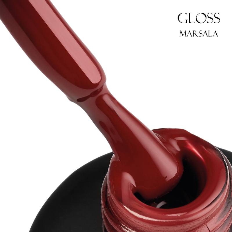 Кольорова база GLOSS Color Base Gel Marsala, 11 мл