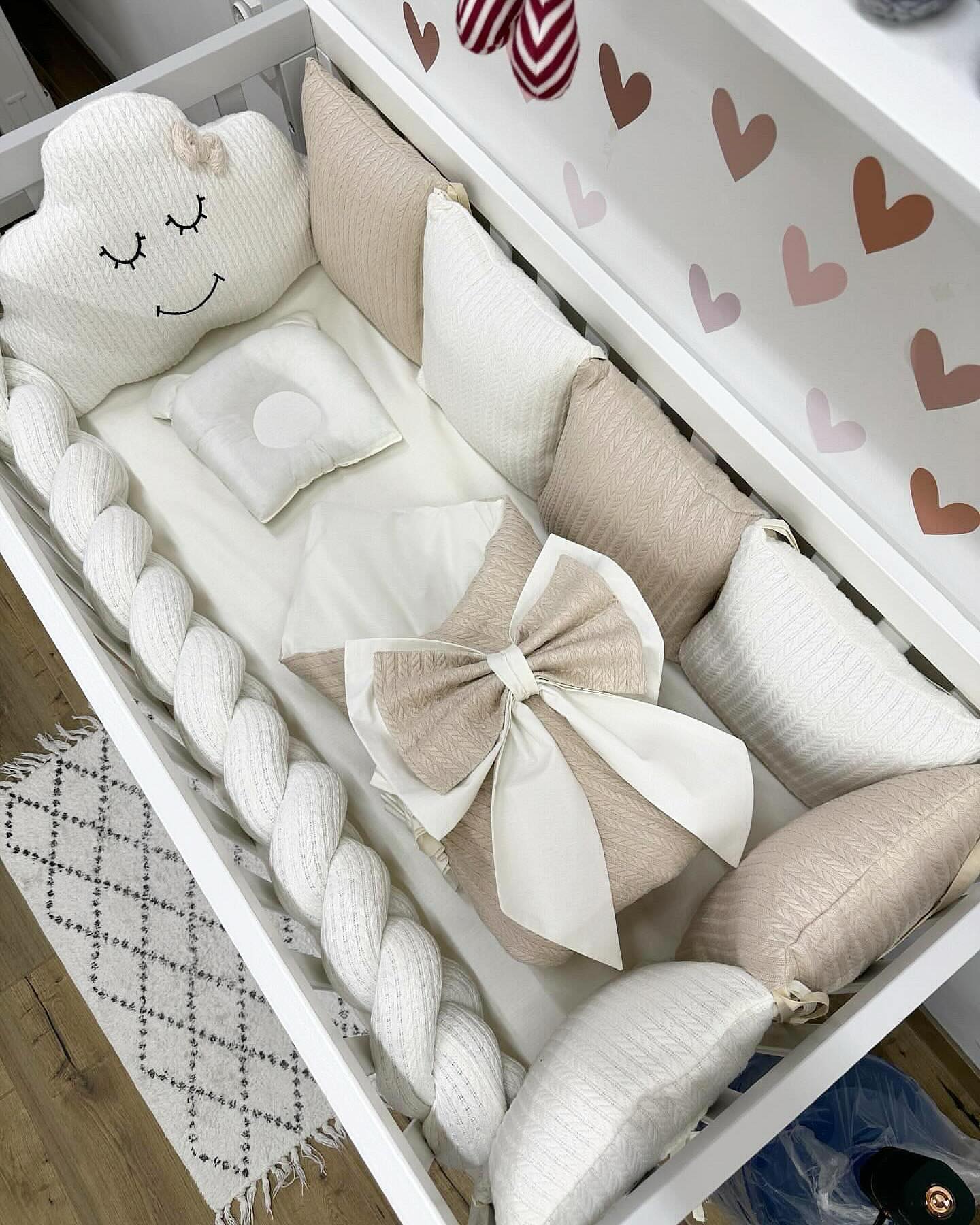 В ліжечко набір Babys «Хмаринка» беж-молочний