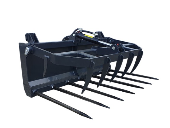 Manure Fork with Grapple Mini — компактні вила з захватом для гною та корму