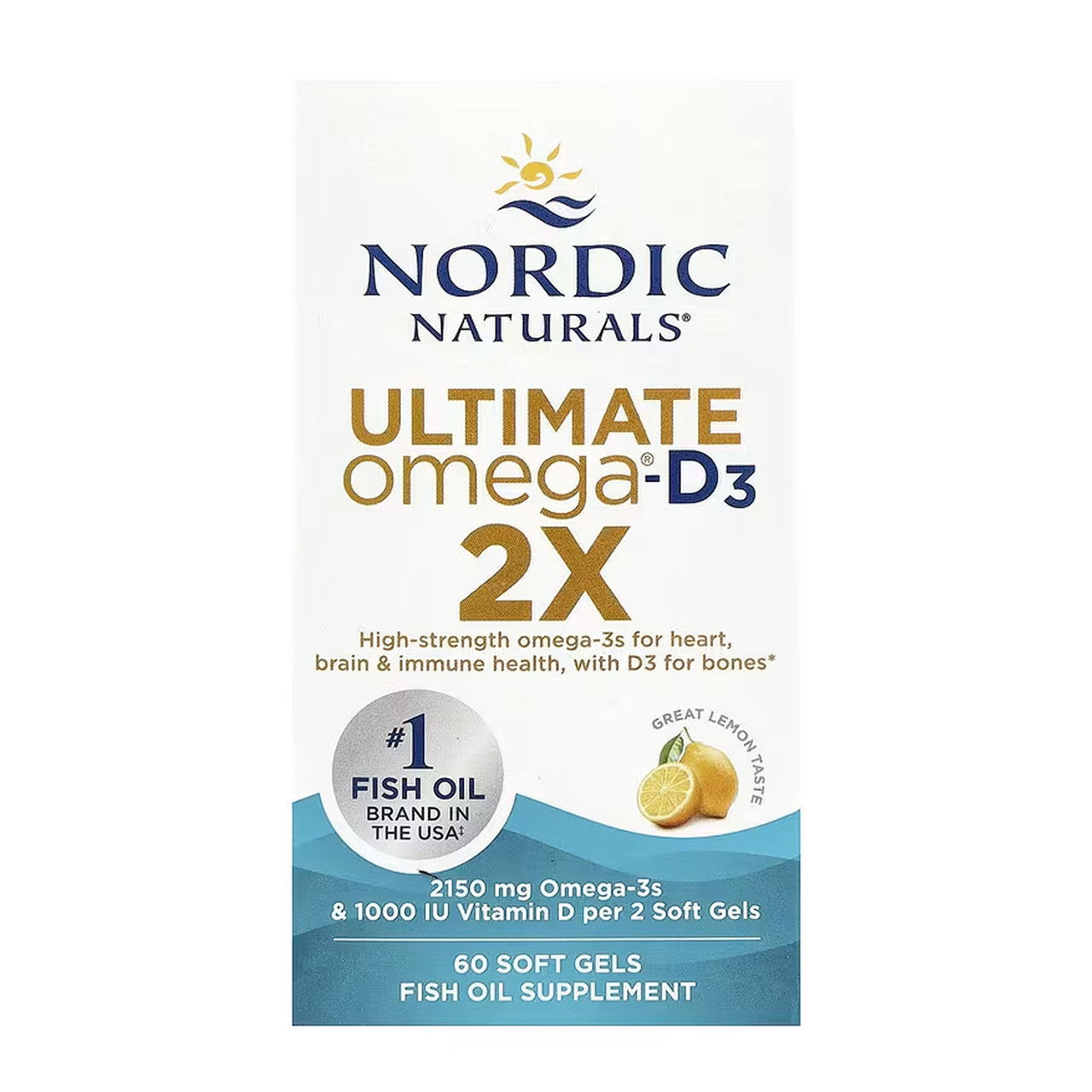 Ultimate Omega 2X D3 - 60 softgels