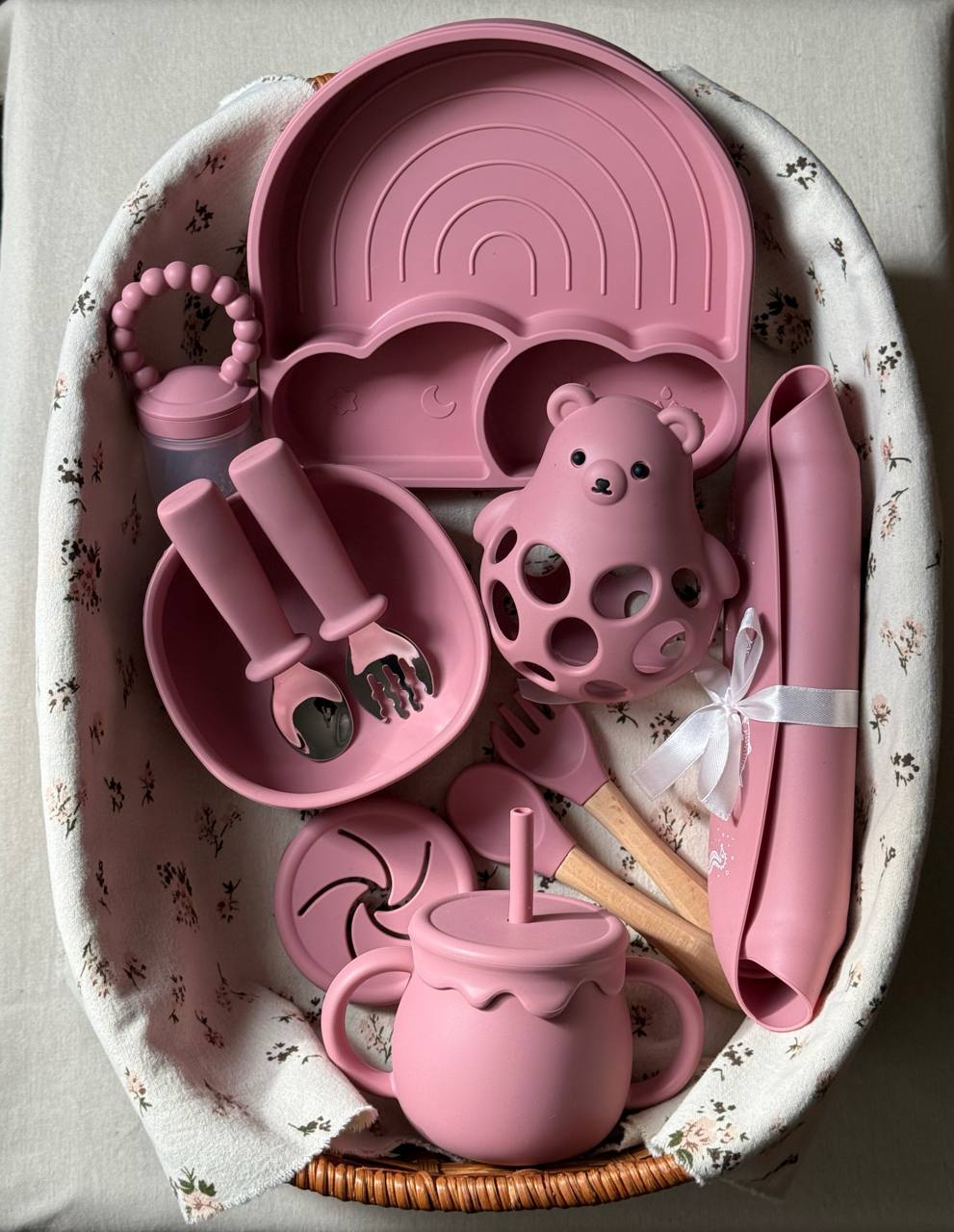 Набір силіконового посуду з присосками 