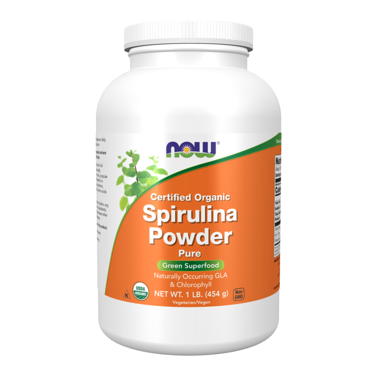 Спіруліна, Organic Spirulina Powder - 454g