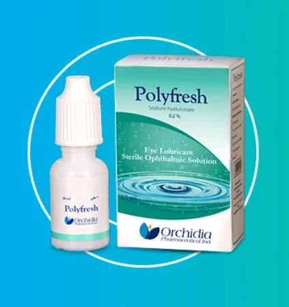 Polyfresh Поліфреш Гіалуронат натрію краплі очні Синдром сухого ока 10 мл