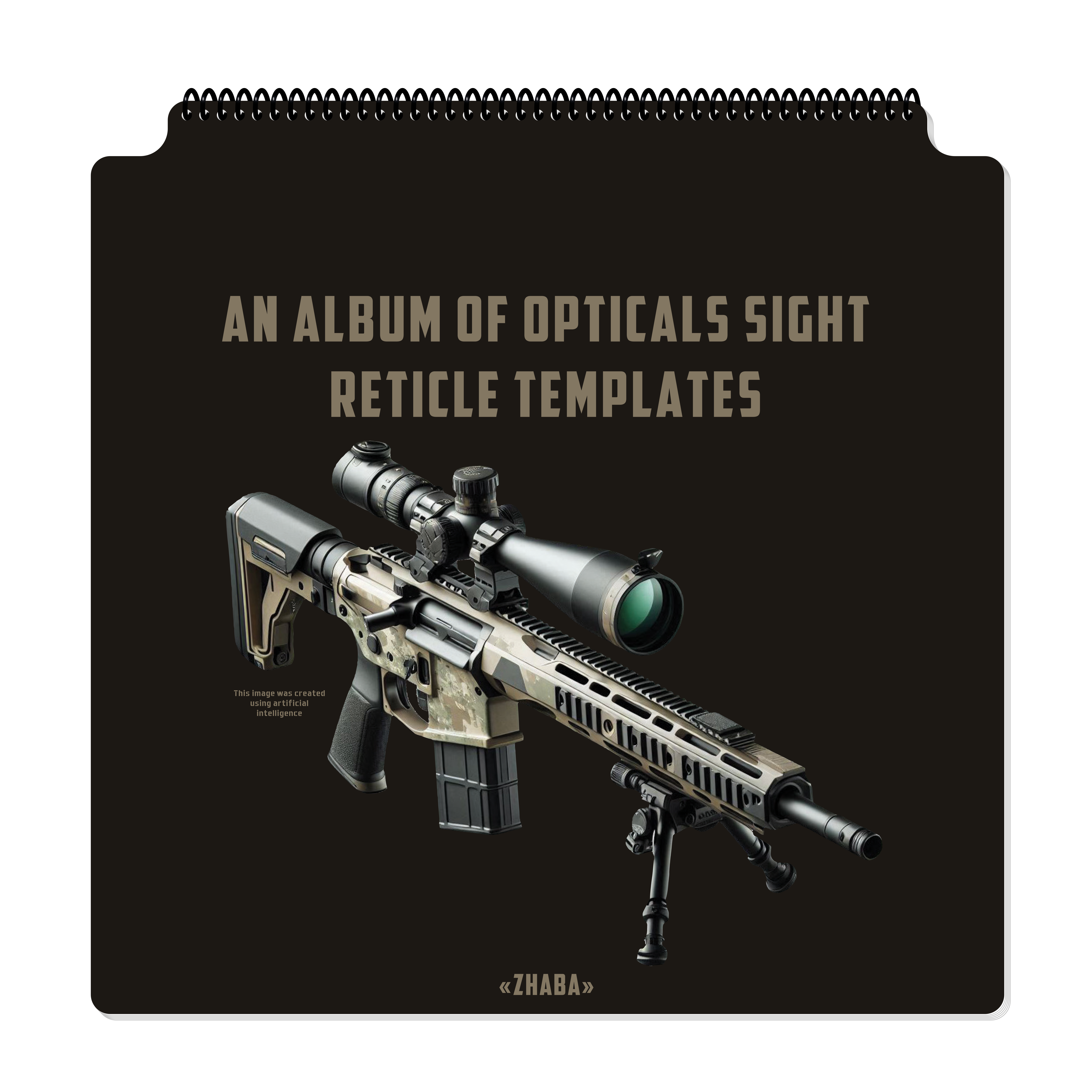 AN ALBUM OF OPTICALS SIGHT RETICLE TEMPLATES (330x330 mm)