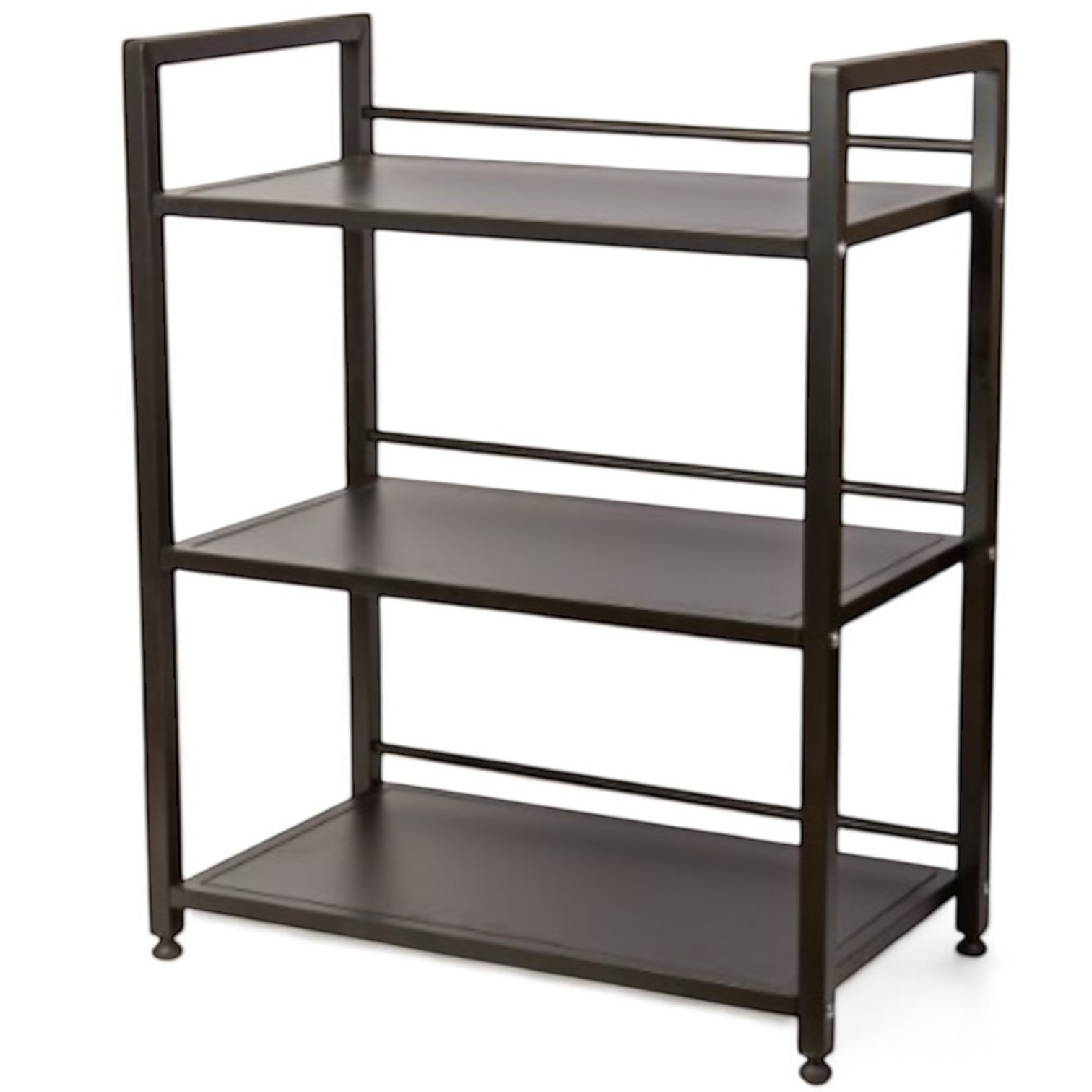 Візок косметологічний з ЛДСП полицями, чорний-copy