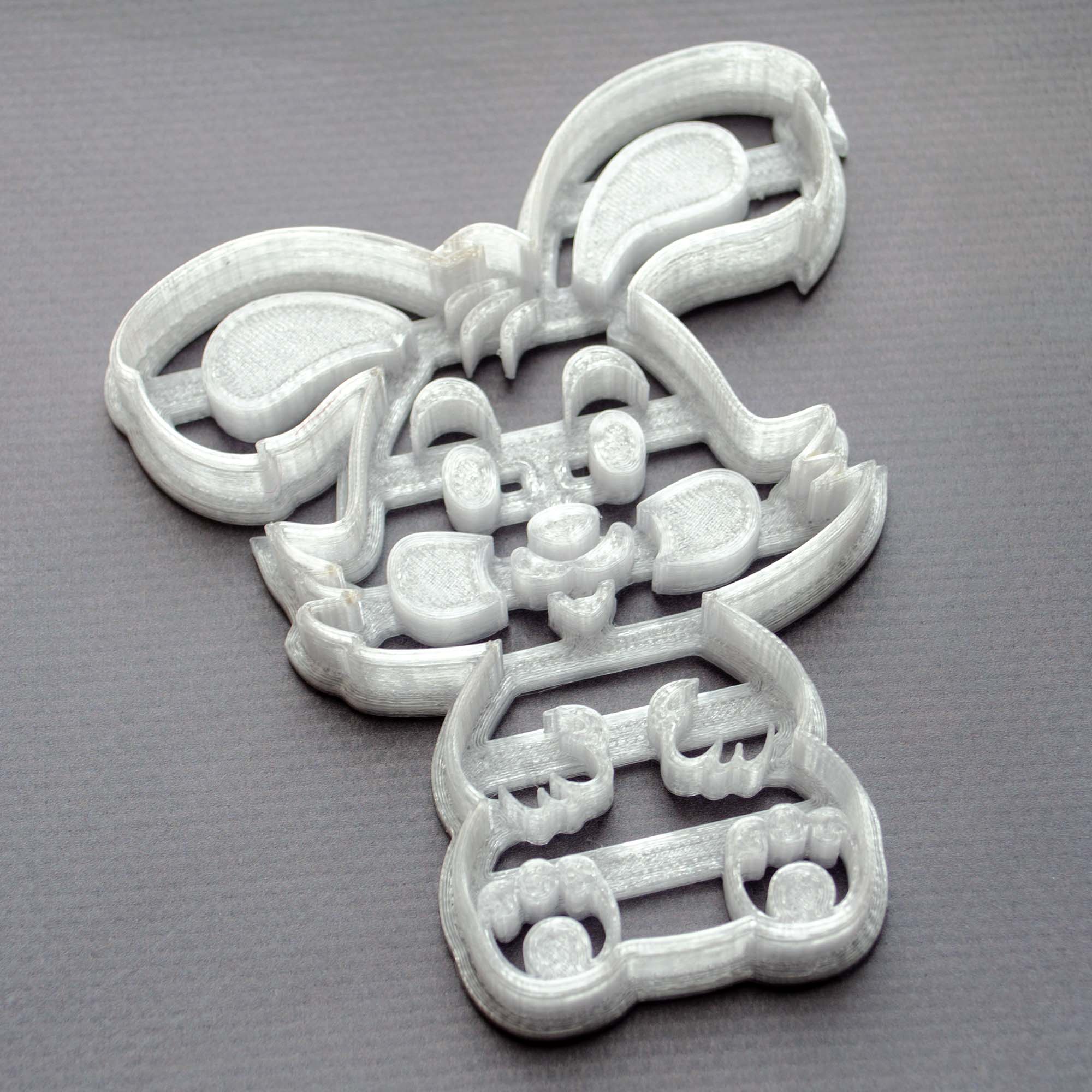 Пластикова вирубка (форма, каттер) для пряників і печива Кролик, 12х9 см