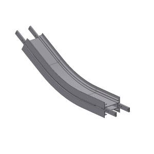 Вертикальна дуга ковзання, R500/30°, CS 090 SL