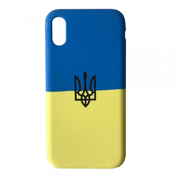 Чохол Silicone Case Full Ukraine for iPhone XR