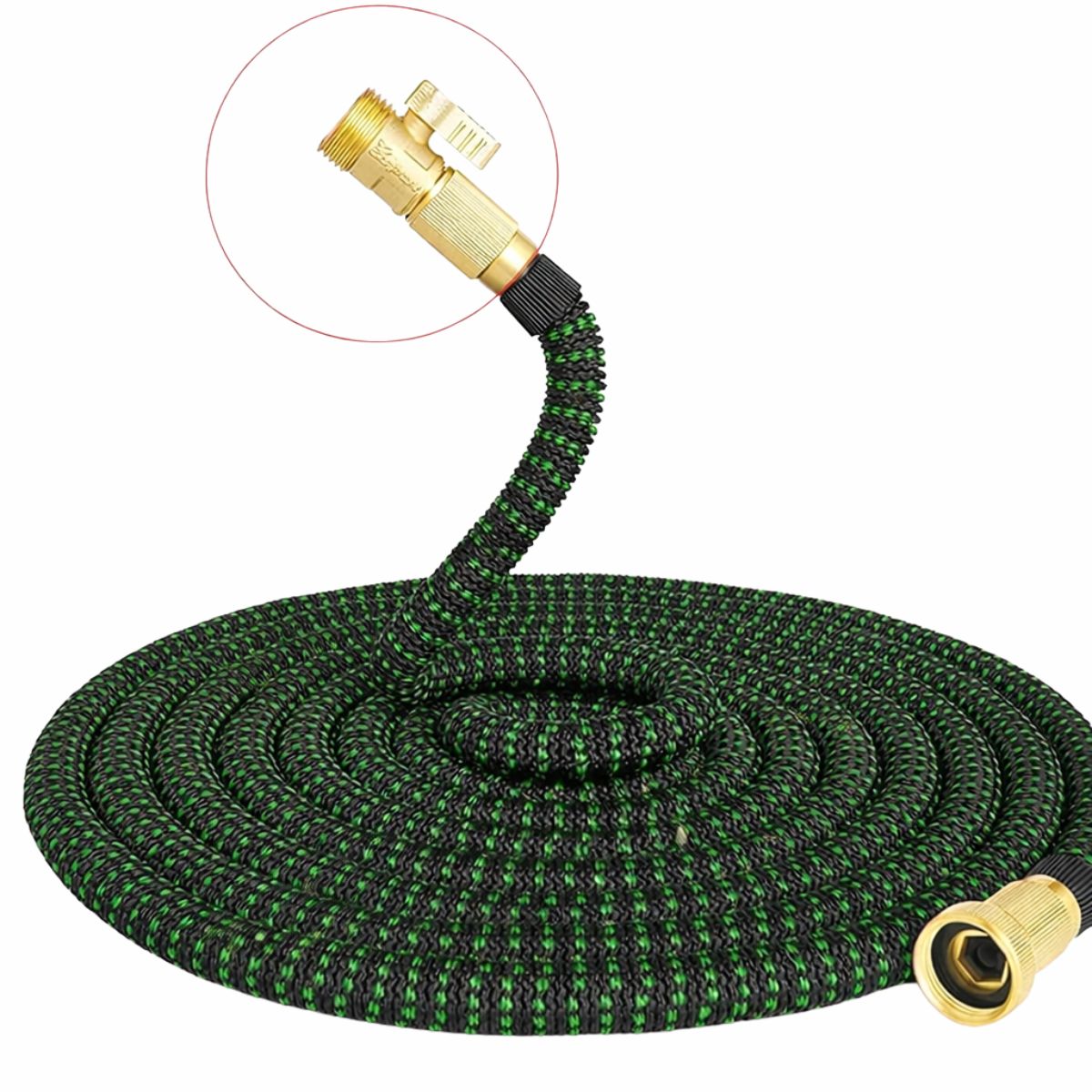 Шланг для поливу X-Hose гнучкий 60м (розтяжний) з розпилювачем та латунними з’єднаннями