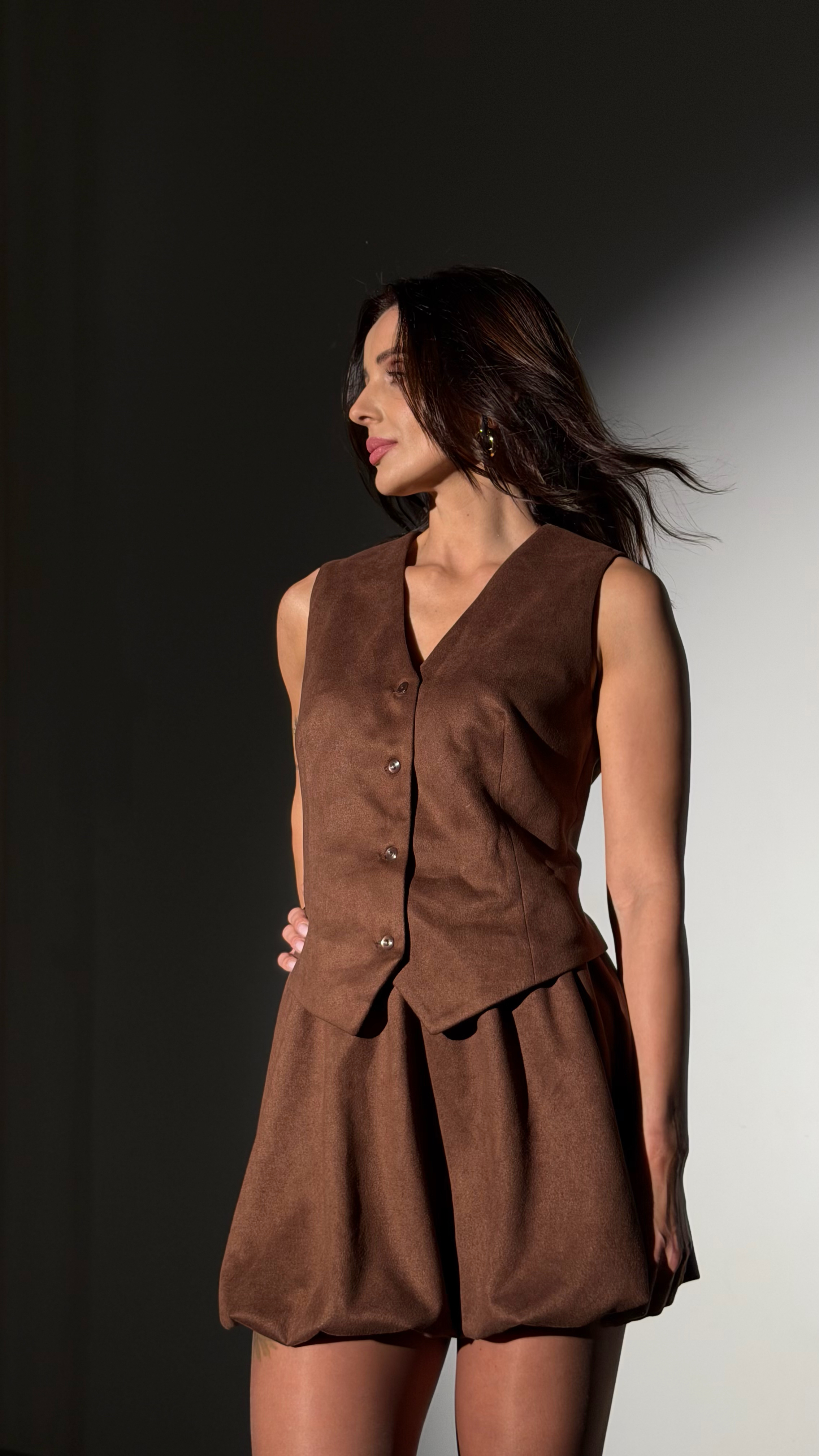 костюм з замші