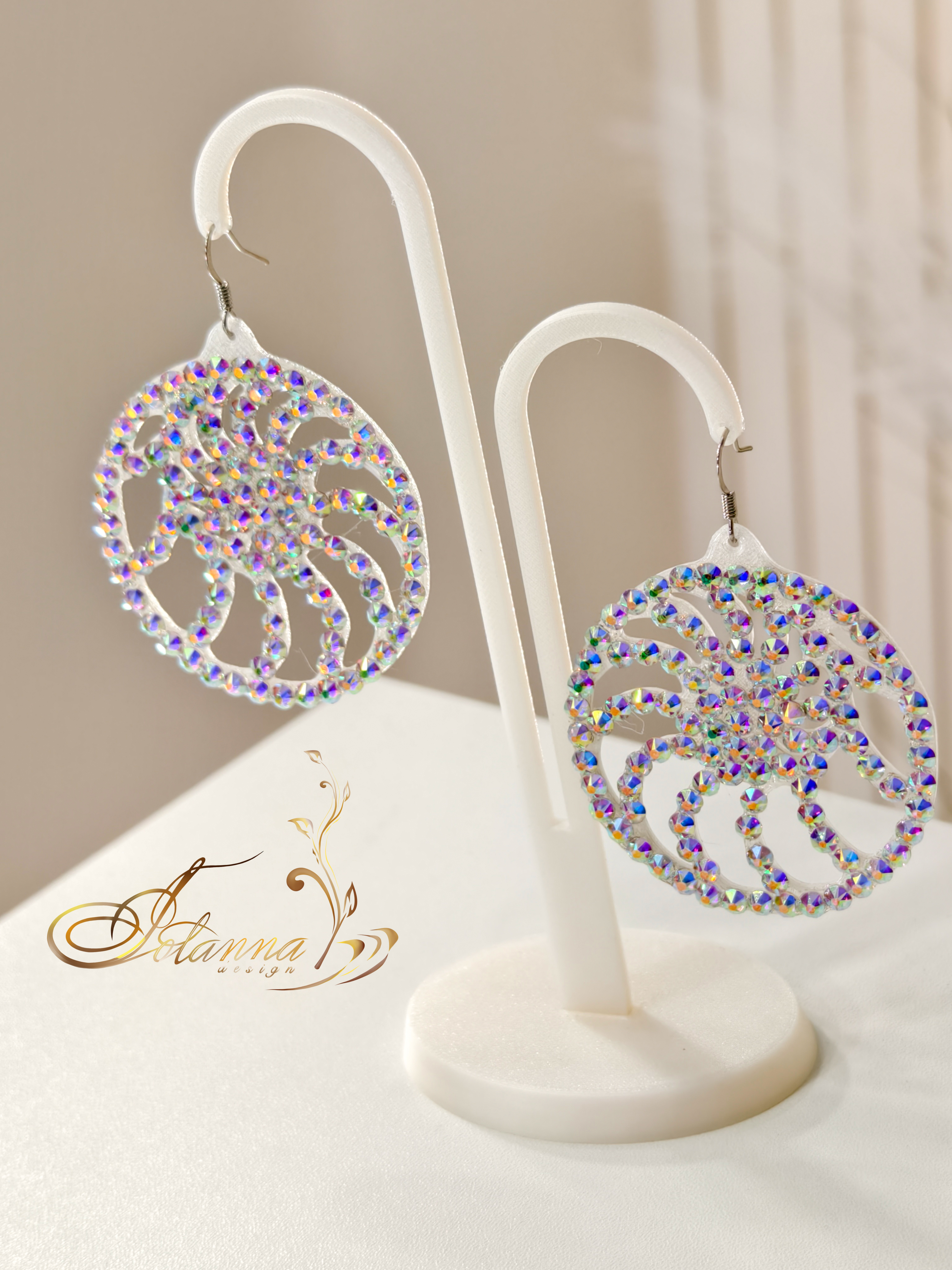 Ballroom crystal earrings