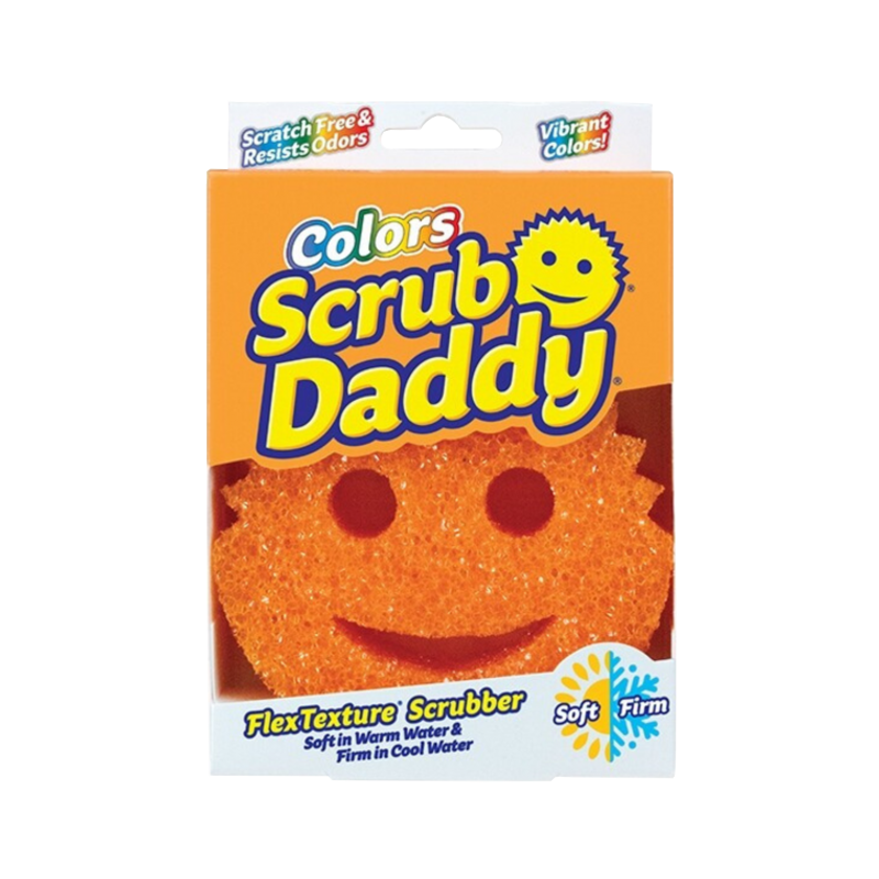 Губка-скрабер для чищення Scrub Daddy Colors Orange, оранж