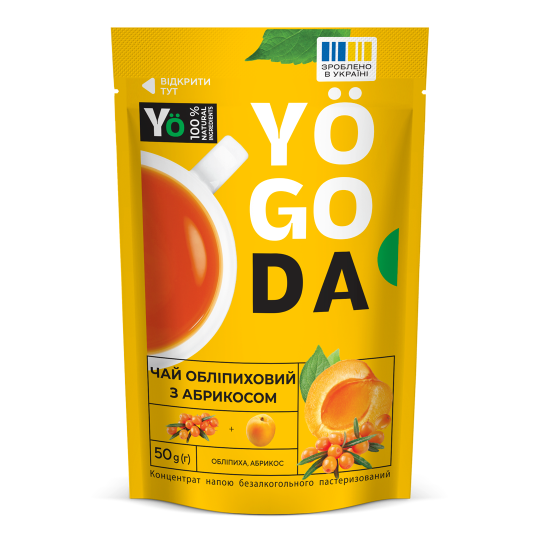 Чай «Обліпиховий з Абрикосом» YOGODA З медом