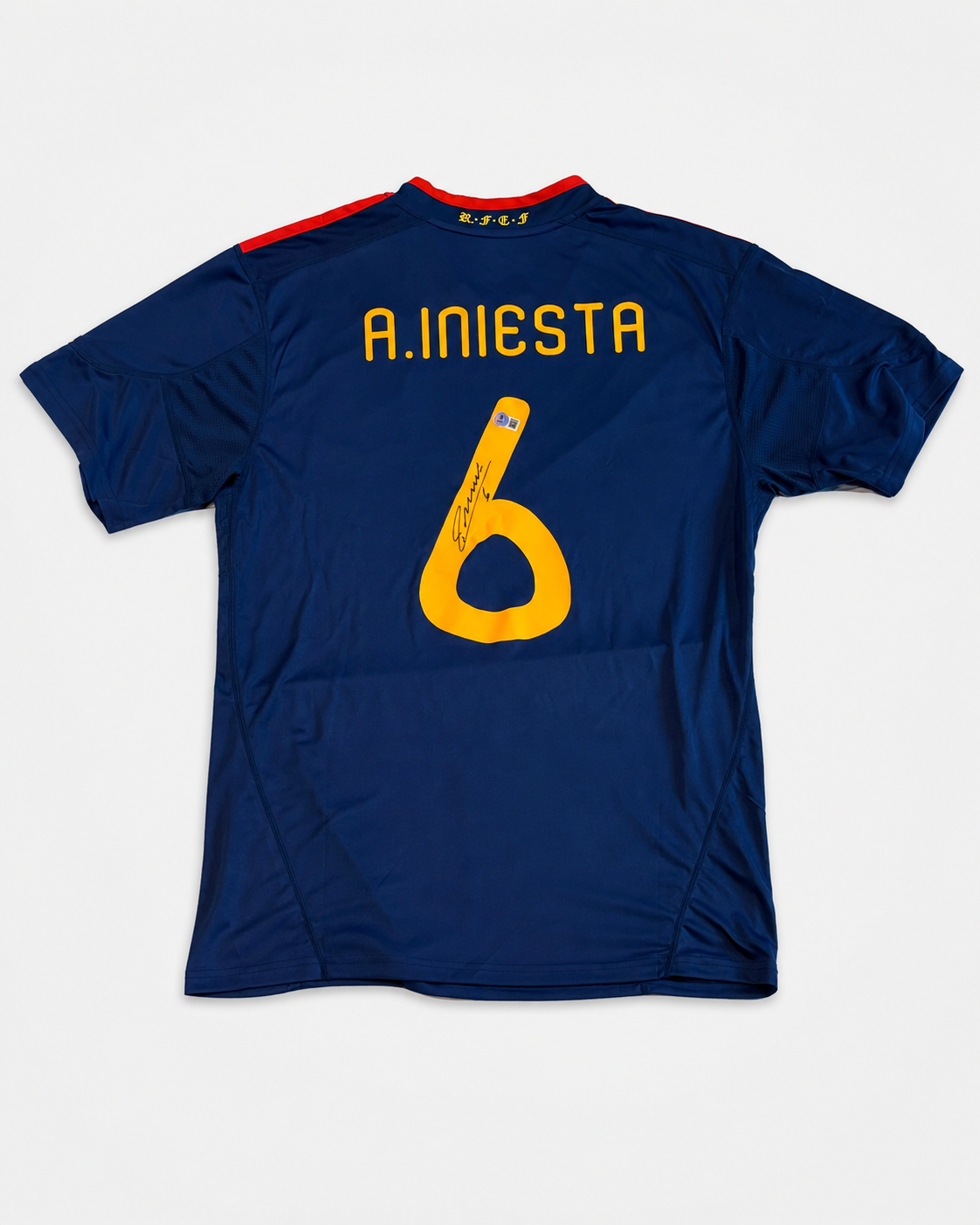 Jersey Andrés Iniesta #6 FIRMADO Y CERTIFICADO BECKETT