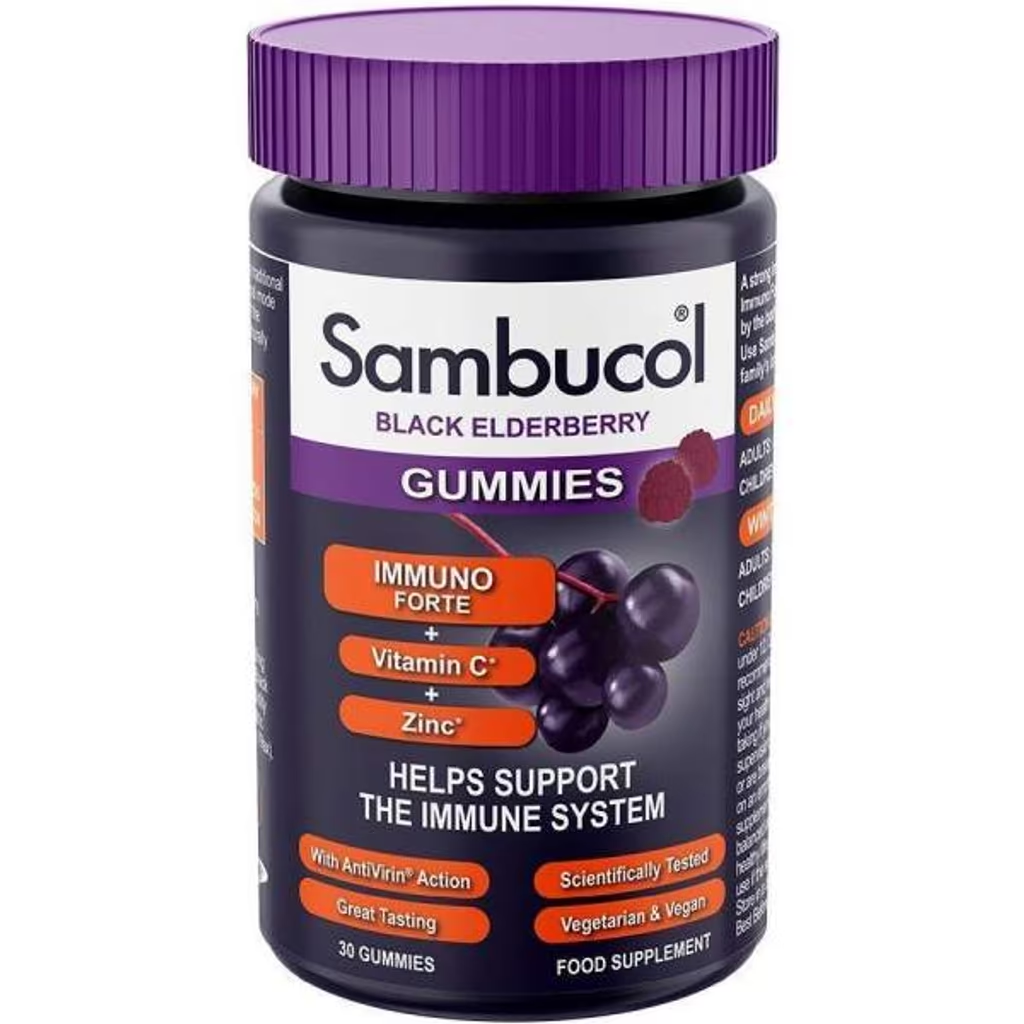 Sambucol Black Elderberry Immuno Forte 30 Gummies
