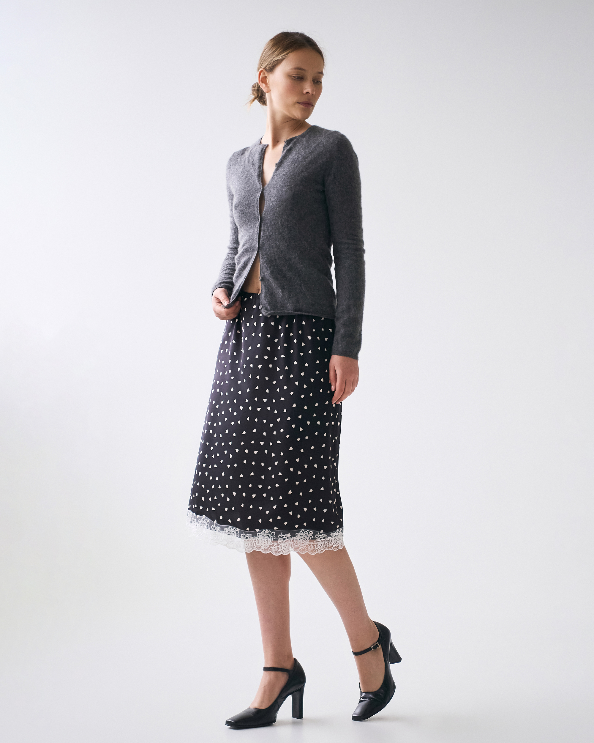 Сатинова спідниця Sintia Harts