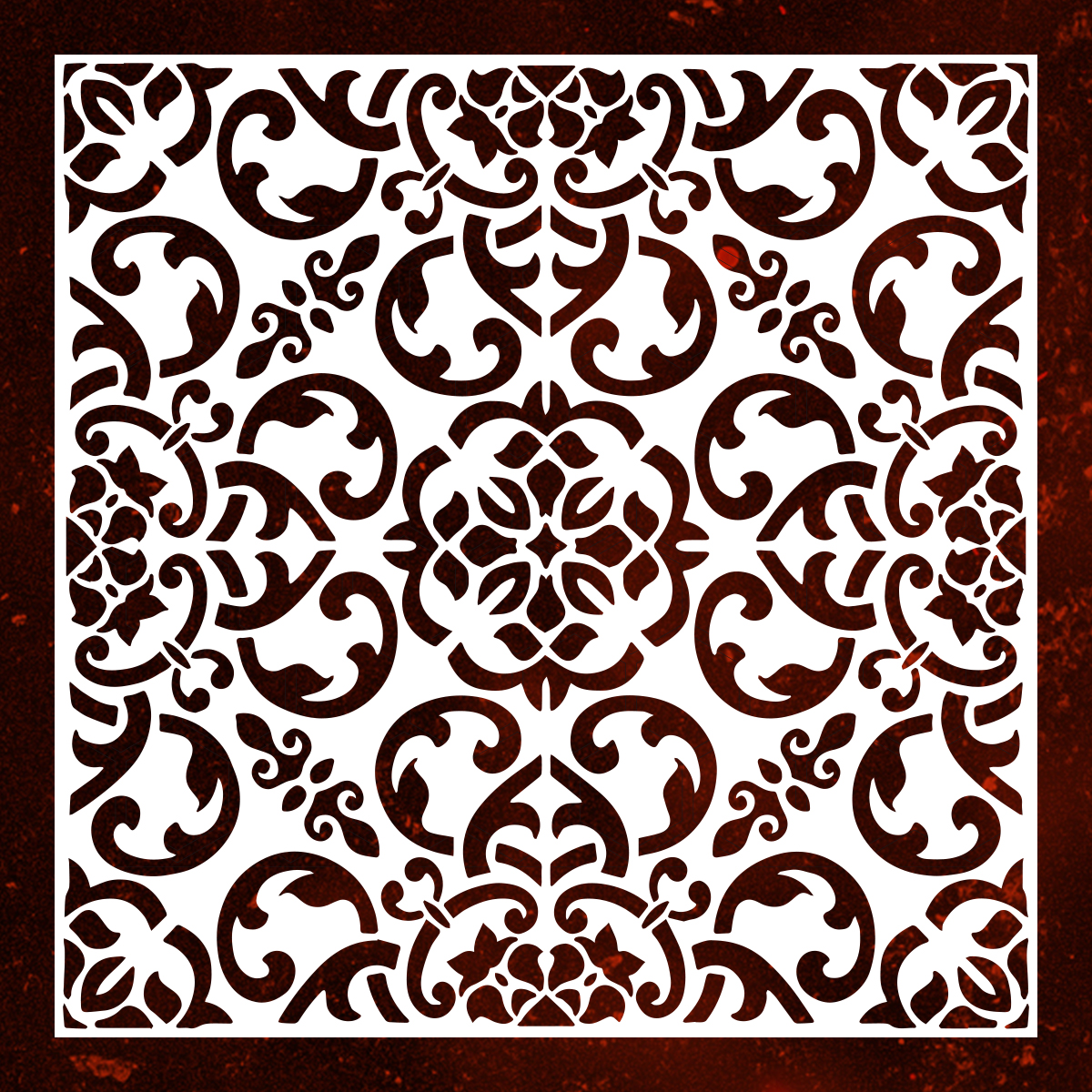 Трафарет Царські Завитки. LRG DECOR