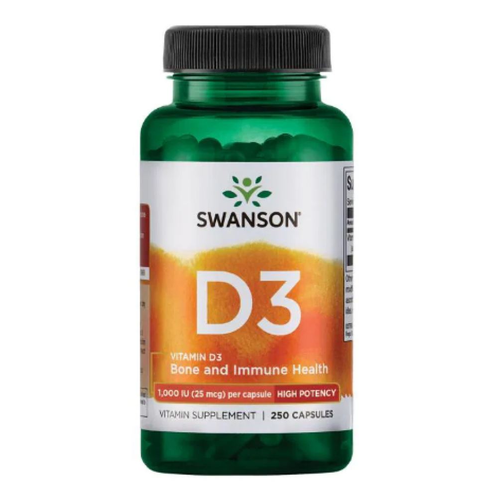 Вітамін Д3, D-3 High Potency Vitamin 1000iu - 250caps