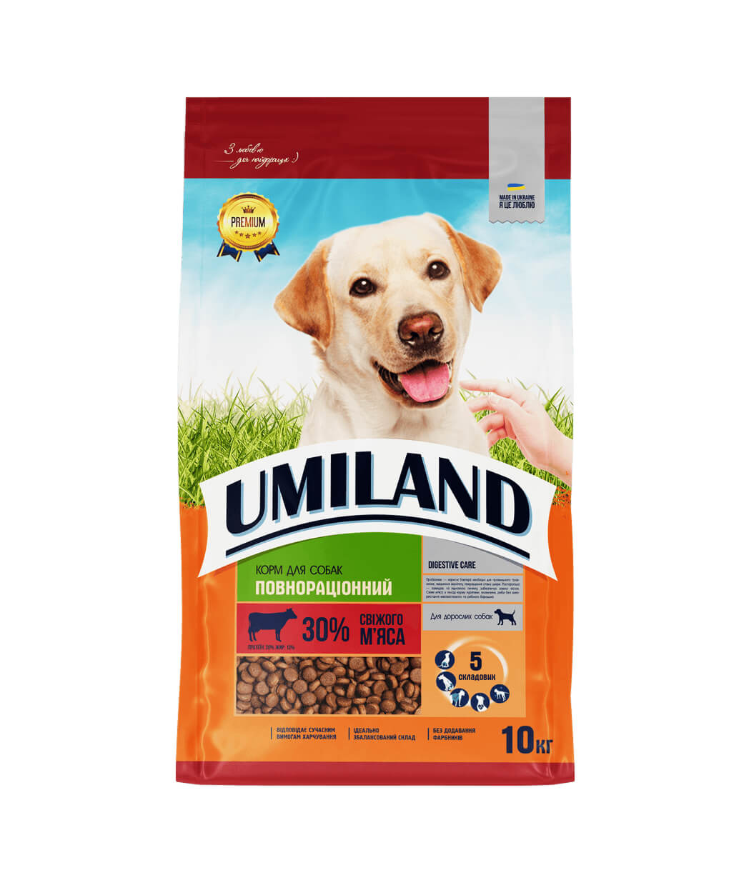 Корм Юміленд для собак із яловичиною 10кг