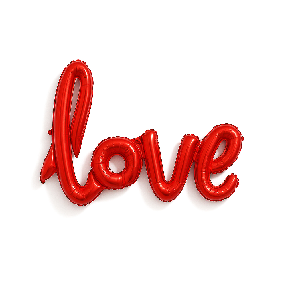 Напис "LOVE",  довжина 106 см