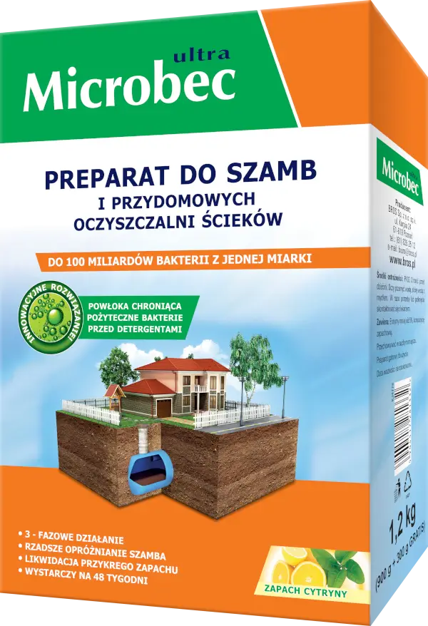 Microbec Засіб для септиків, вигрібних ям та дворових туалетів BROS 25 гр