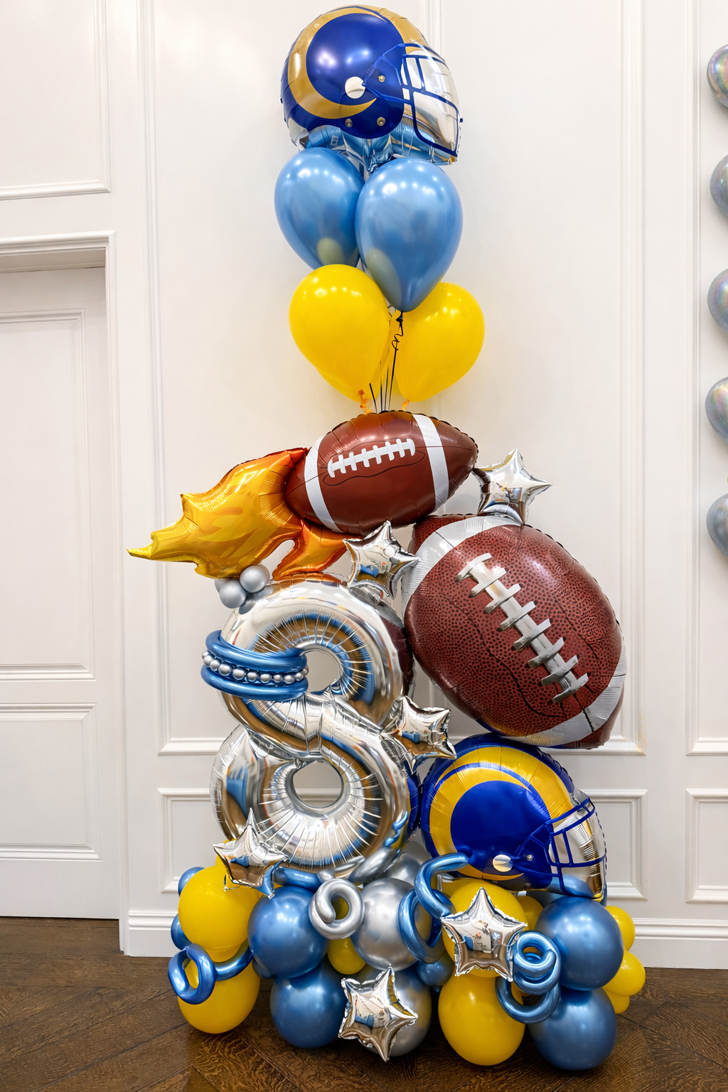 Luxury Football Number Balloon Arrangement