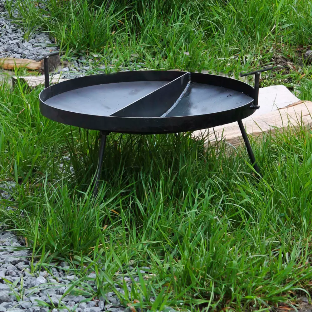 Сковорода двосекційна з диска борони 50 см