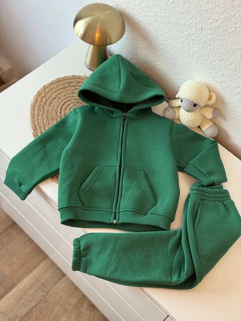 КОСТЮМ ДИТЯЧИЙ УТЕПЛЕНИЙ ЗЕЛЕНИЙ