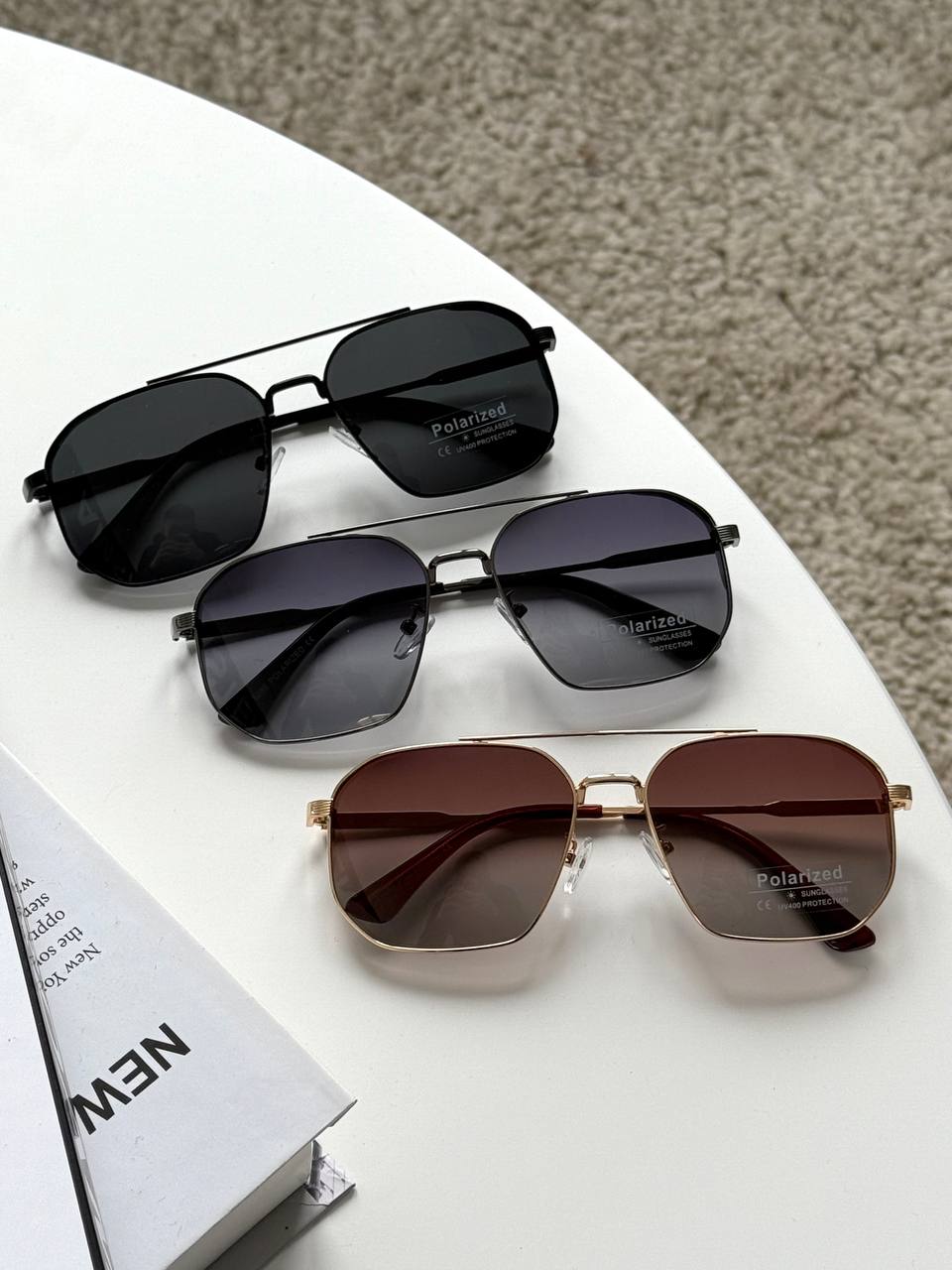 Окуляри унісекс з металевою оправою  POLARIZED 🔥