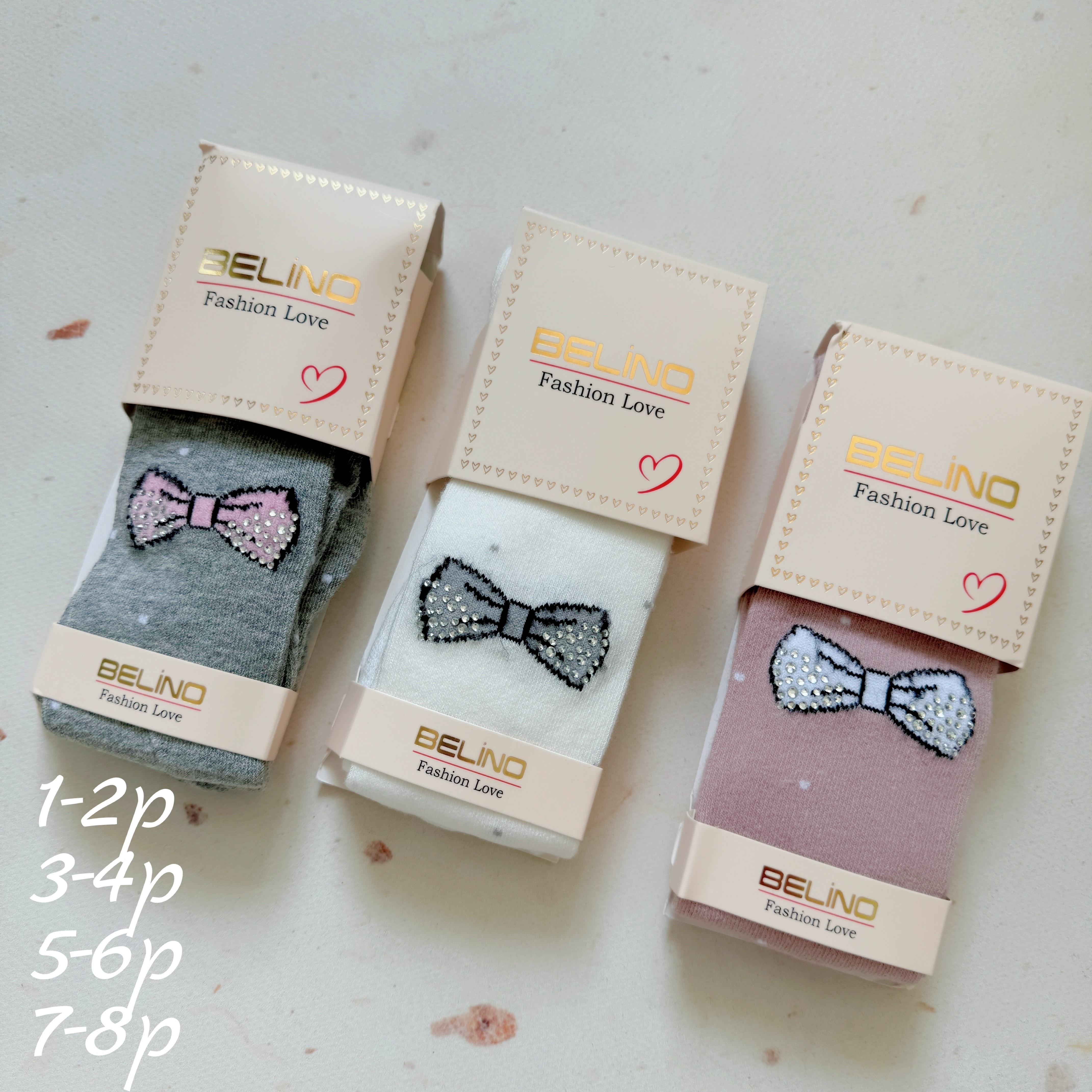 Дитячі  демісезонні колготи бантик